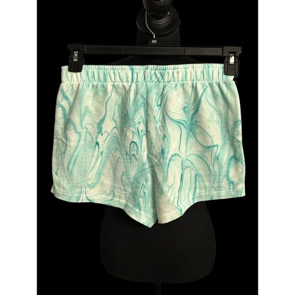 Wildfox Women’s Cotton Shortie Shorts Green & White Size Small-2 Pairs Included - Picture 4 of 4